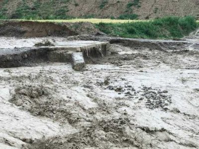 سیلاب در دو روستای کالو و کرناوه/ ساکنین حاشیه رودخانه ها منازل خود را تخلیه کنند