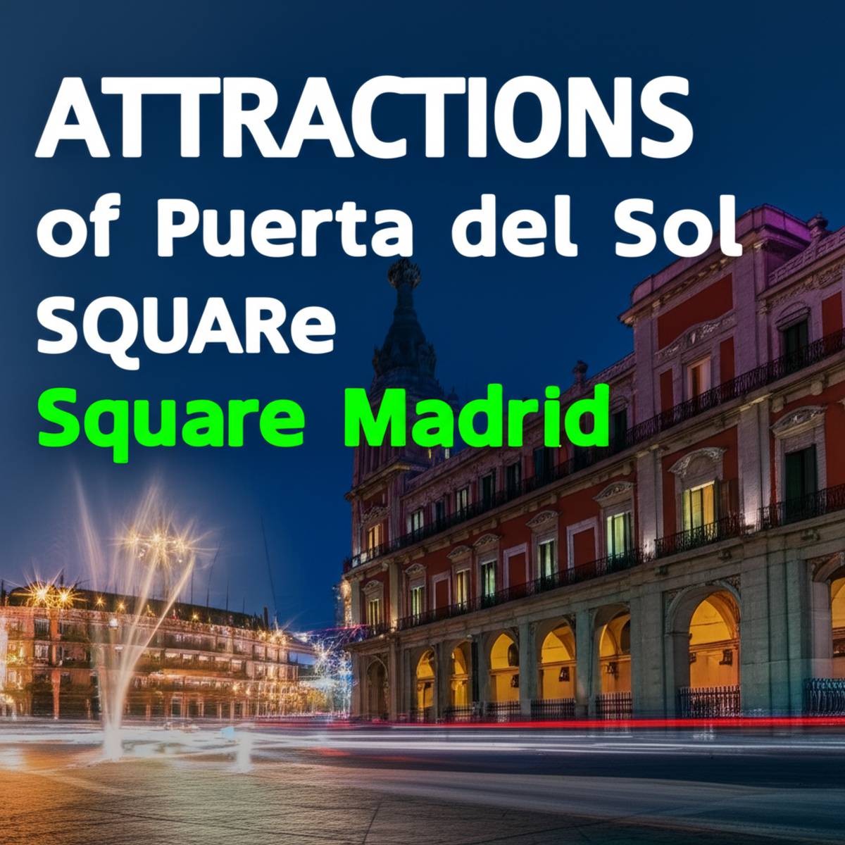 جاذبه های دیدنی میدان خورشید Puerta del Sol مادرید