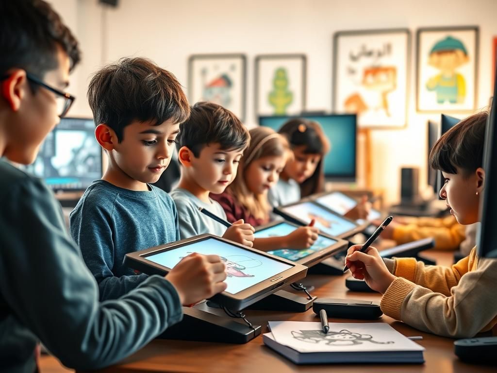 کلاس انیمیشن سازی برای کودکان